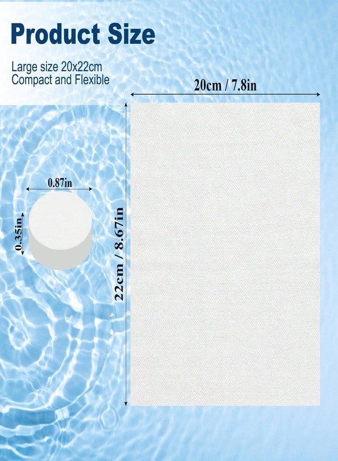 Lagincig 120 Compressed Towel Tablets Disposable Portable Face Towels Coin Tissue for Travel Camping Hiking Sports Beauty Salon Business Trip Home Hand Wipes Outdoor Activities - Image 4